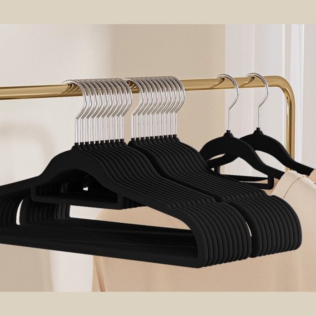 Набор вешалок Velvet hangers 42 черный 10 шт