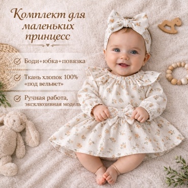 Комплект 24kids коричневый, бежевый