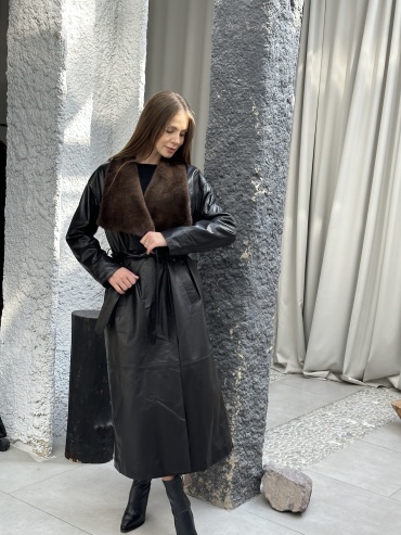 Тренчкот Idil Leather черный
