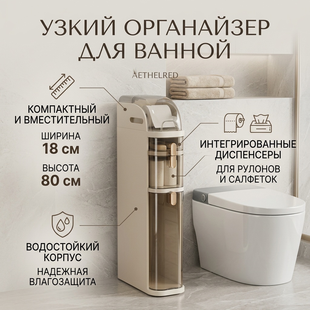 Органайзер 3209060989 1 шт, пластик