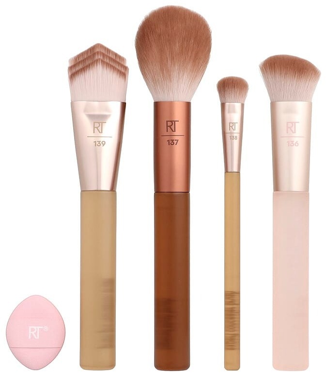 REAL TECHNIQUES New Nudes 2.0, базовый набор для растушевки, 5 предметов 5