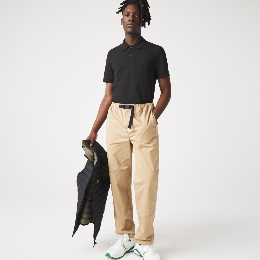 Поло LACOSTE черный