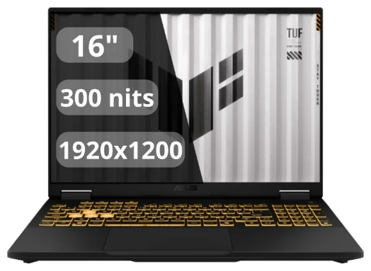 Ноутбук ASUS ASUS TUF Gaming F16 16" / 16 Гб / SSD 1000 Гб / Без ОС / FX608JM-RV041