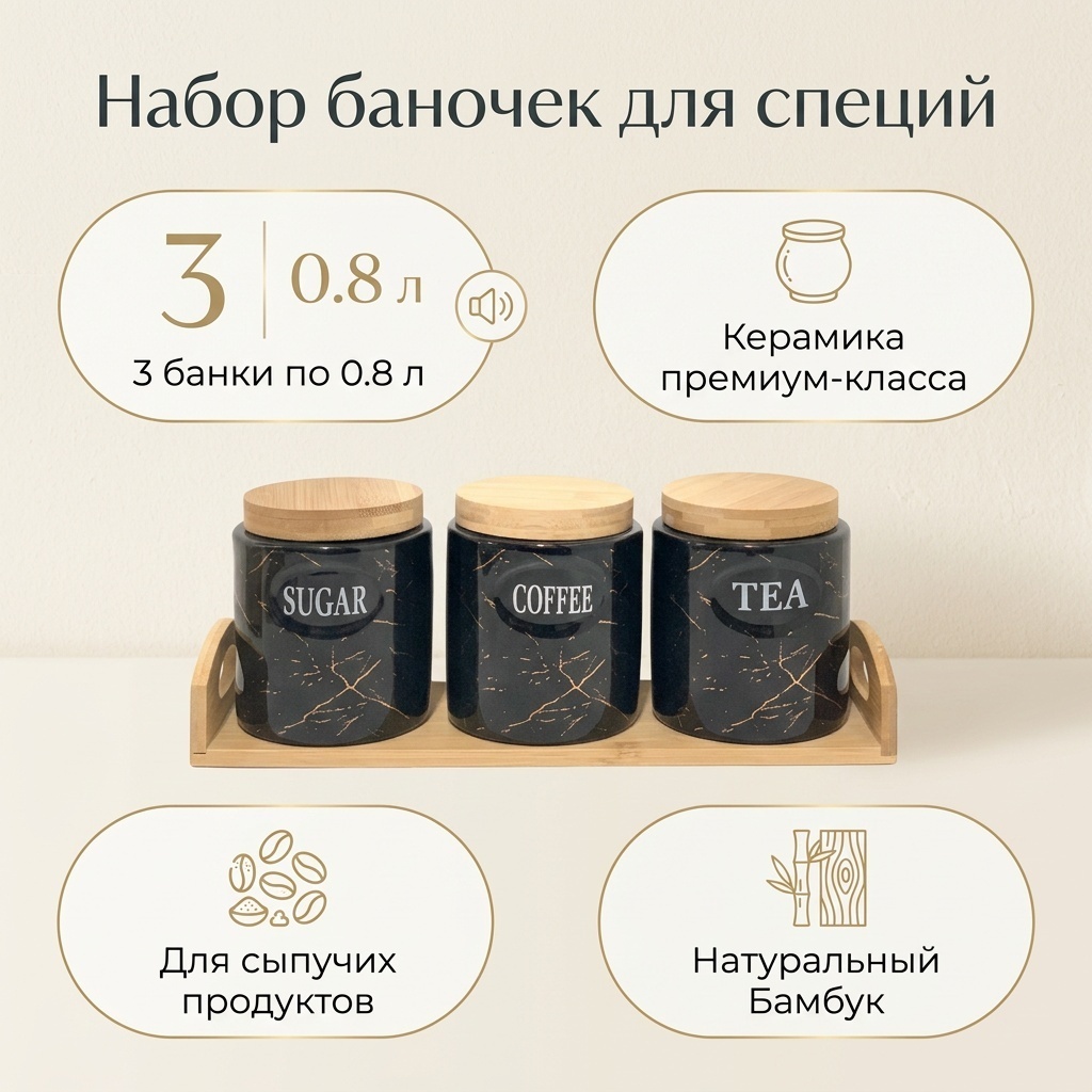 набор для специй баночки для специй 3