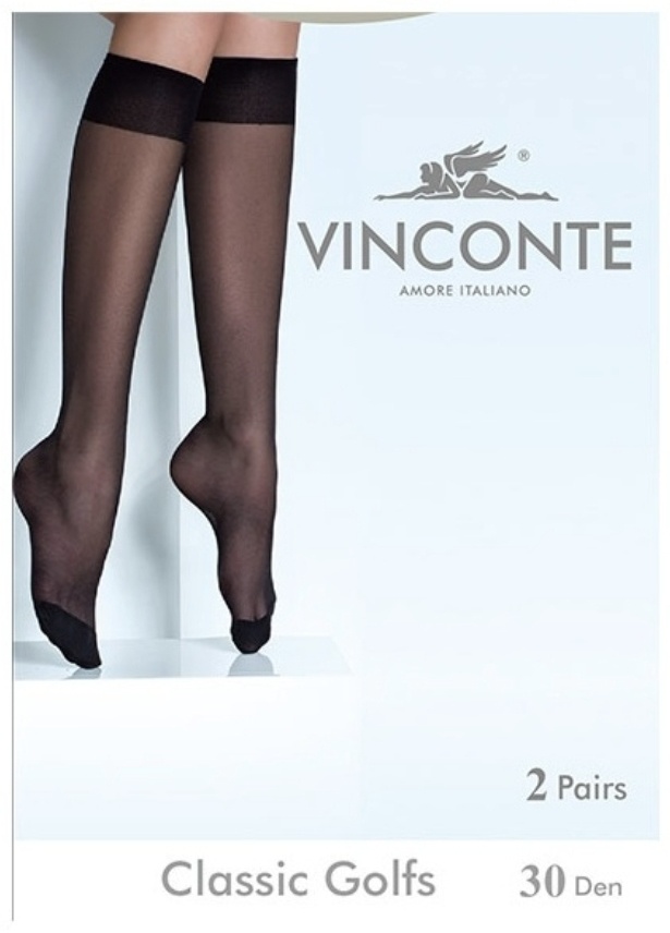 Гольфы Vinconte Vinconte classic golfs 30 den Naturel телесный One size