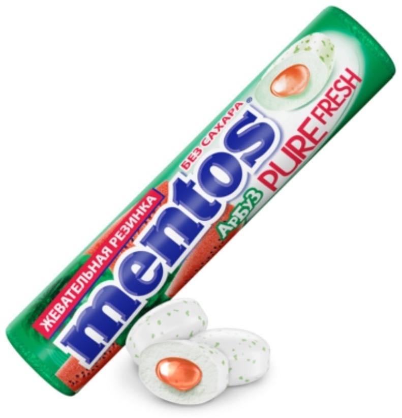 Жевательная резинка Mentos Pure Fresh арбуз 10 шт
