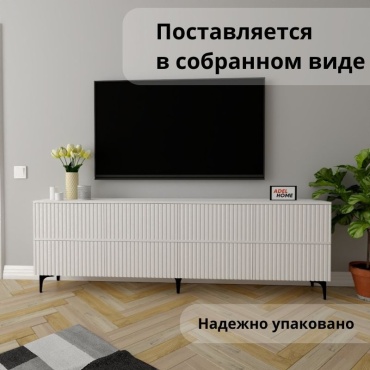 ТВ-тумба напольная Adel Home Дезира, AH0558, 220x75x35 см, белый