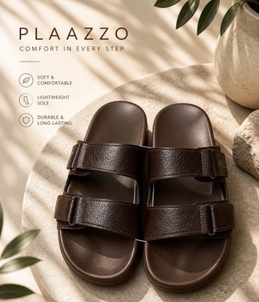 Шлепанцы Plazzo коричневый