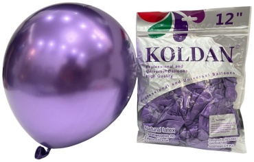 Воздушный шар KOLDAN Хром 50 шт, фиолетовый