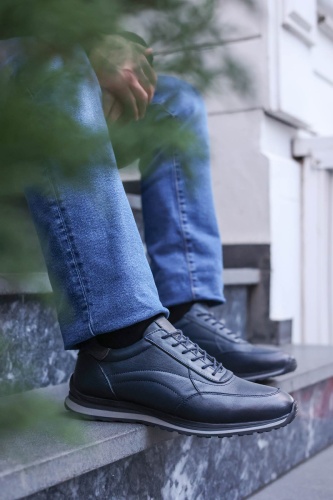 Кроссовки FastStep Кроссовки мужские из натуральной кожи темно-синий