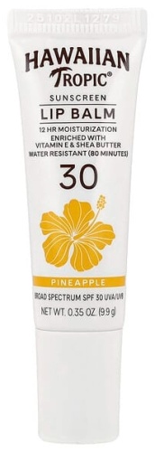 Hawaiian Tropic бальзам солнцезащитный бальзам для губ, SPF 30, ананас, 9,9 г (0,35 унции) 10 г