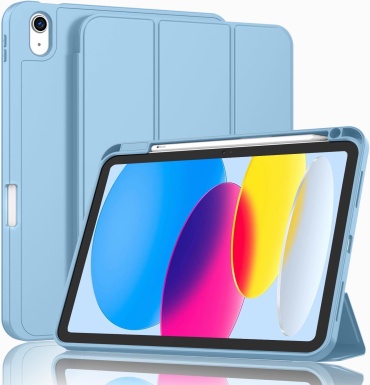 Чехол DEPREMIOS для Apple iPad 11 A16 (2025), iPad (2022) 11 дюйм голубой