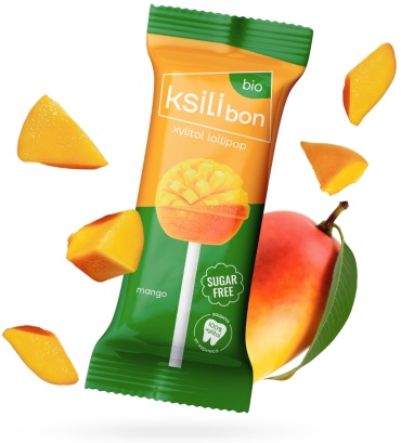 Конфеты леденцы Erin Haiden Xylitol lollipop mango 70 г