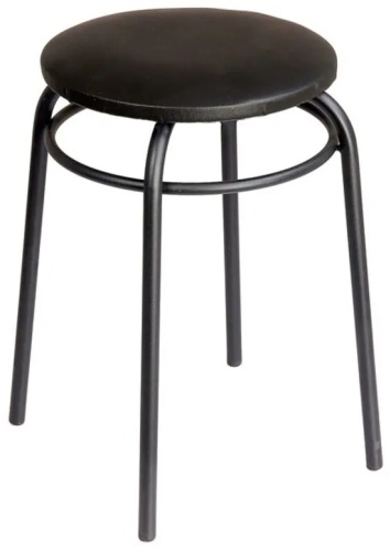 Табурет DPK Home, 49x32x32 см, черный 1 шт.