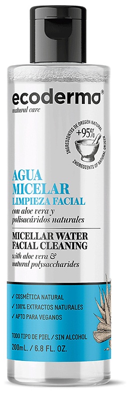 Ecoderma Вода мицеллярная для лица 200 мл мицеллярная вода 200 мл