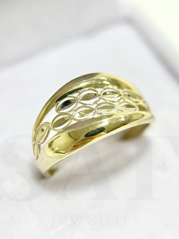 SAF jewelry 0001550 размер 17.5 вес 1.43 г золото, без вставок