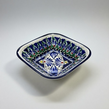 Салатник Риштанская керамика 13х13 см, глина, 1 шт