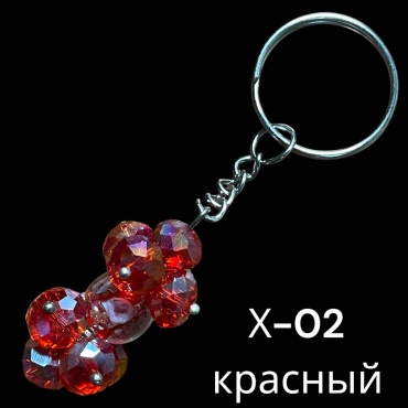 Брелок SNS Подвеска 40*20 мм металл, стекло 1 шт
