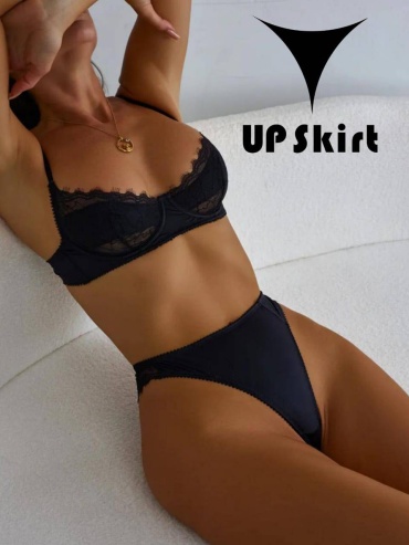 Комплект нижнего белья UP Skirt черный