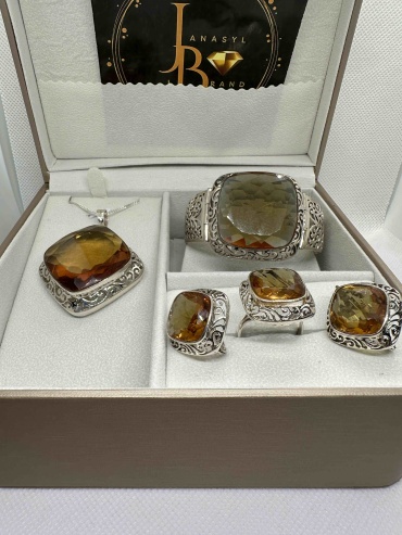 JANASYL Brand A20 вес 100 г серебро, султанит