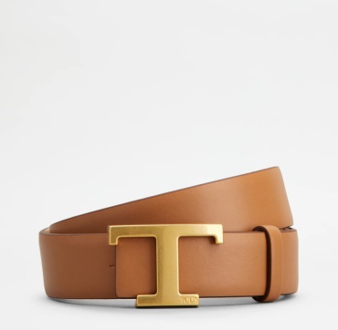 Ремень TODS натуральная кожа 90 см бежевый