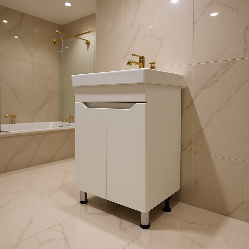 Тумба с раковиной ORBITA-4 Модерн 60 bu234075, 60x85x45 см, белый