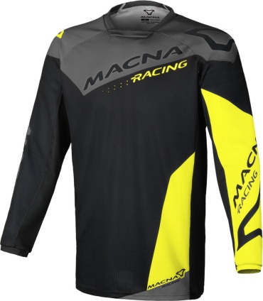 MACNA M X shirt Macna, Backyard-1 черный, желтый 54