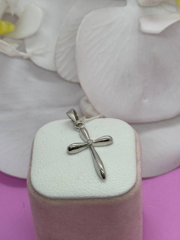 Крестик SAR JEWELRY Aro_E1_051_9389 вес 1.9 г золото, бриллиант