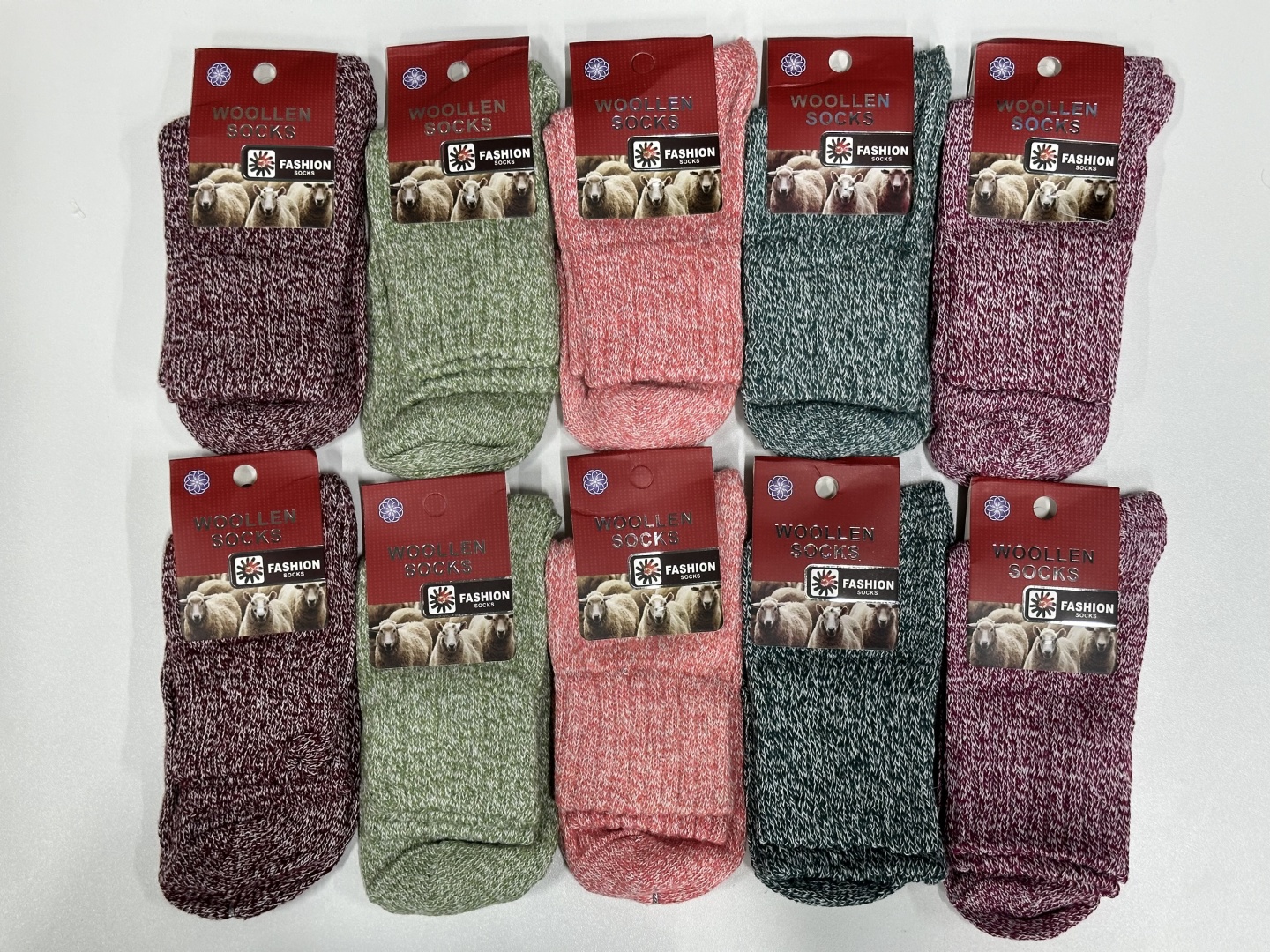 Носки Wool socks 5 пар мультиколор 36-40