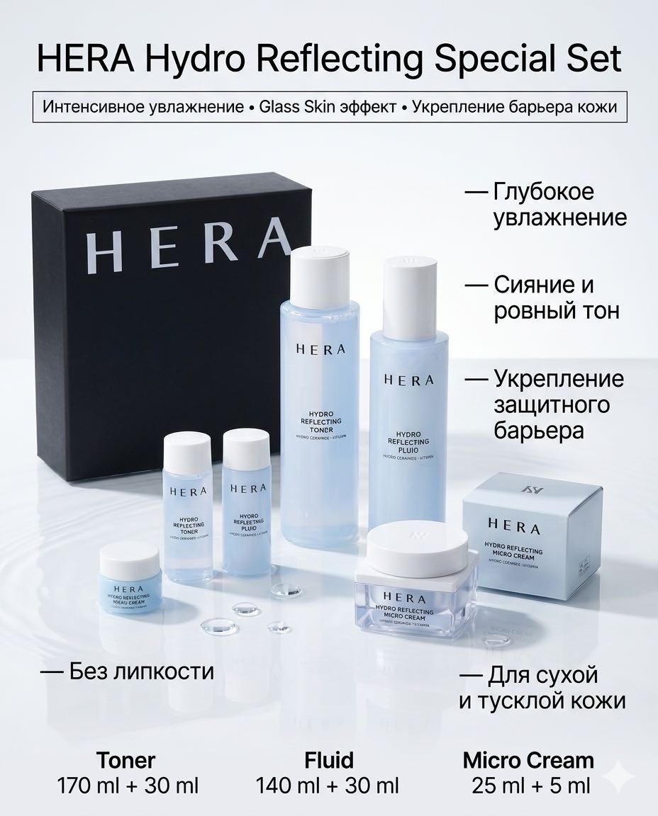 HERA Hydro Reflecting набор по уходу за лицом унисекс