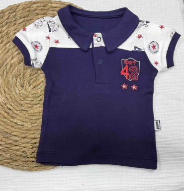 Футболка Puan Baby синий, белый