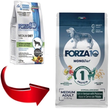 Forza 10 Medium Diet оленина, картофель 1.5 кг