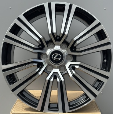 Rainbow PRADO 1754JJJ 8.5x20/6x139.7 D106.1 ET25 4 диска черный, серебристый
