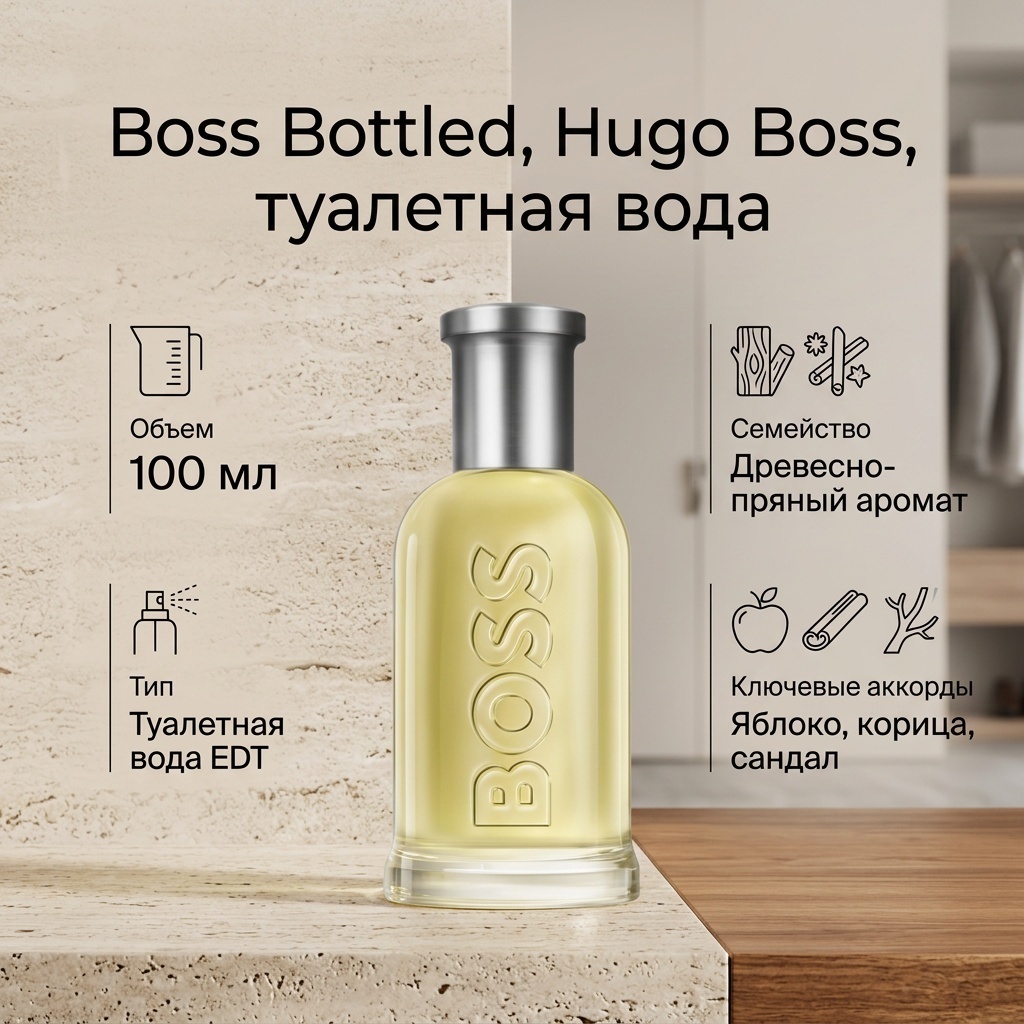 Hugo Boss Boss Bottled туалетная вода EDT 100 мл, для мужчин