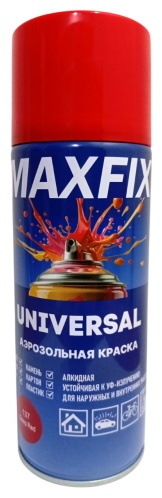 MAXFIX эмаль Universal тон красный, 400 мл