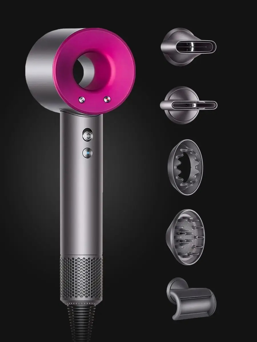 Super hair dryer фен серый, розовый