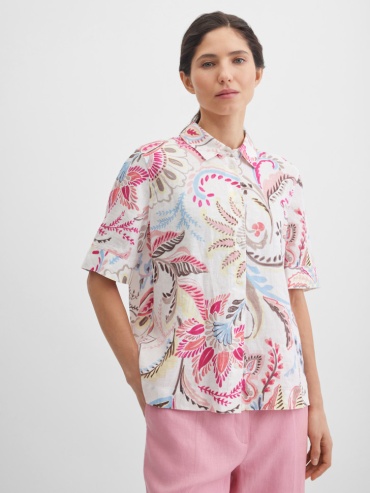 Блузка GERRY WEBER белый, мультиколор