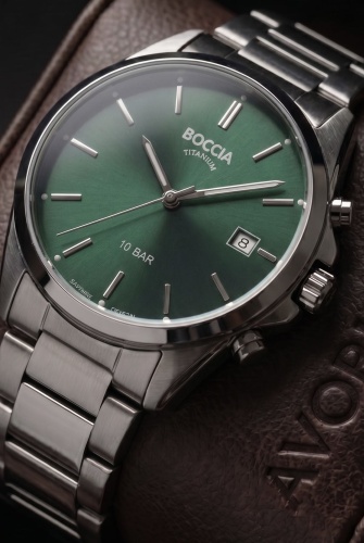 Кварцевые Boccia Titanium 3608-17 титан
