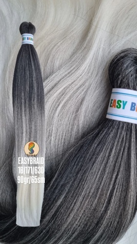 Easy Braid канекалон гофрированный 1B/171/630 черный омбре 95 гр 65 см женский