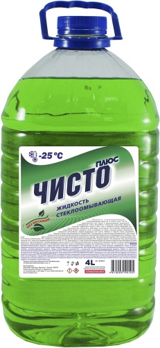 Органик-прогресс Жидкость для стеклоомывателя Чисто плюс -25 -25С 4 л