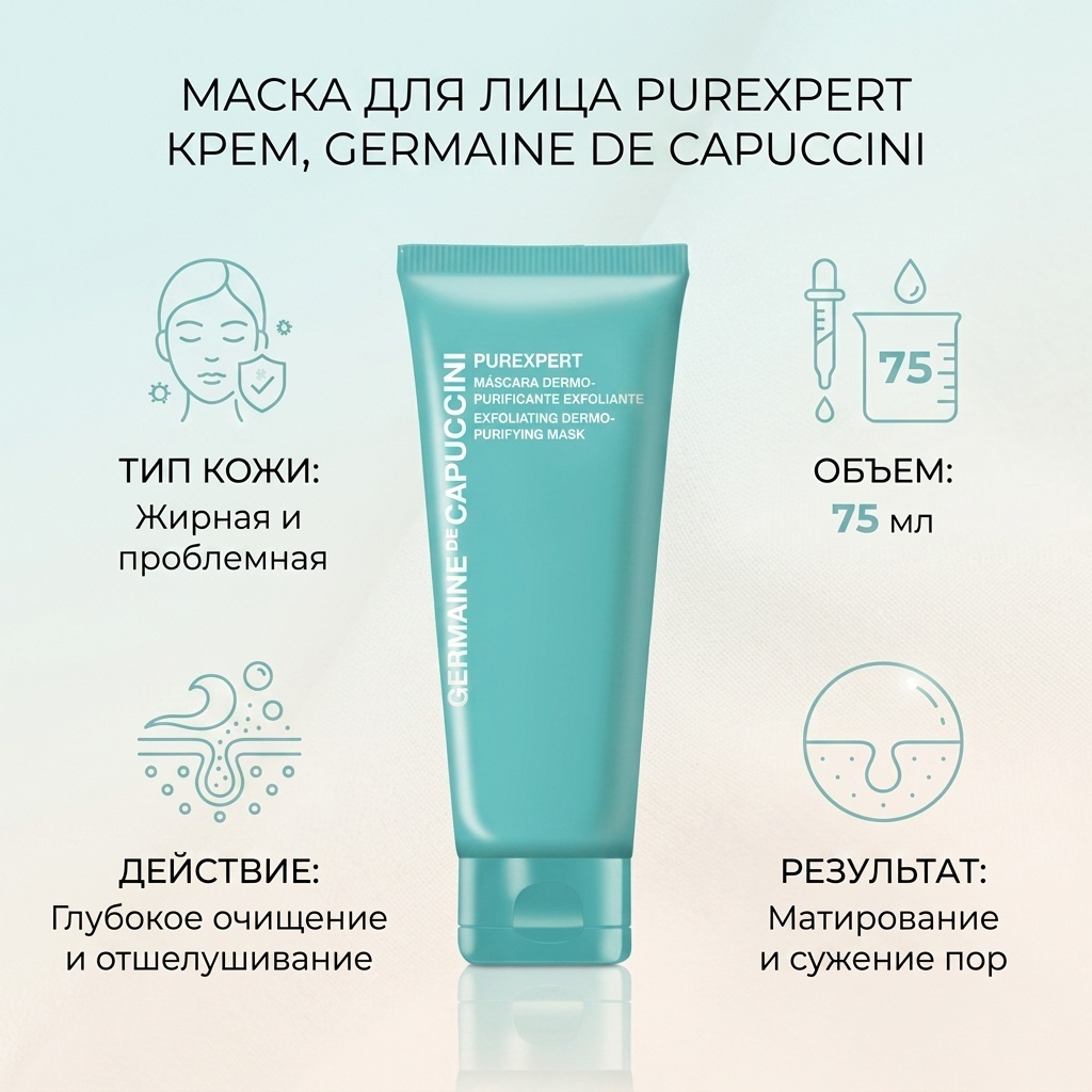 Маска для лица Germaine de Capuccini крем Purexpert 75 мл