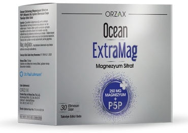 ORZAX Ocean Extramag Магний Цитрат + B6 витамин P5P порошок 30