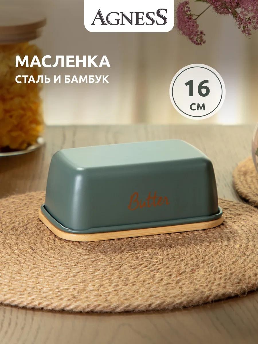 Масленка 790-280 187857312 прямоугольная 1 шт, бамбук
