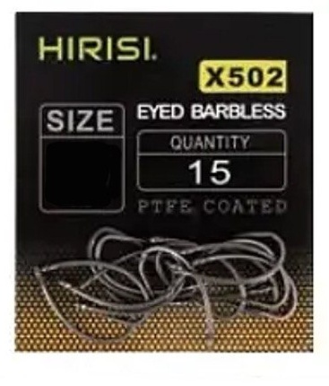 Крючок для рыбалки HIRISI X502 карповый черный 15 шт