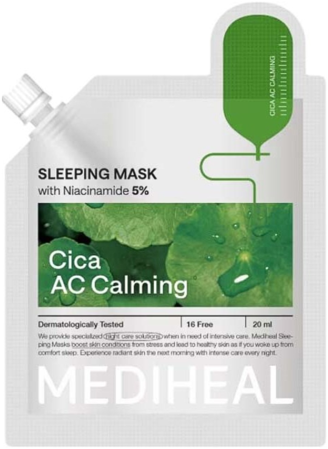 Маска для лица Mediheal гелевая, ночная Cica AC Calming Sleeping Mask 1 шт