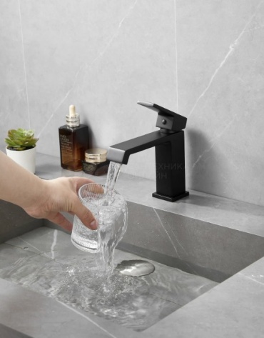 Смеситель Haiba HB1057BL, латунь, цвет черный