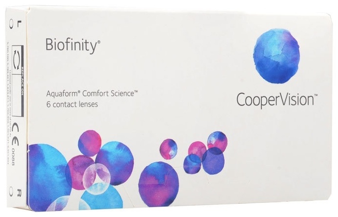 Контактные линзы CooperVision Biofinity -5 кривизна 8.6 на месяц 6 шт
