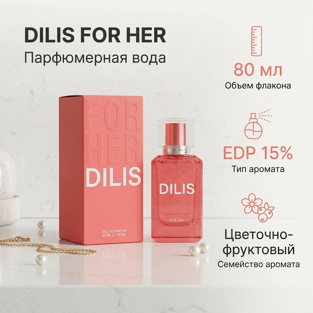 Dilis For Her парфюмерная вода EAU 80 мл