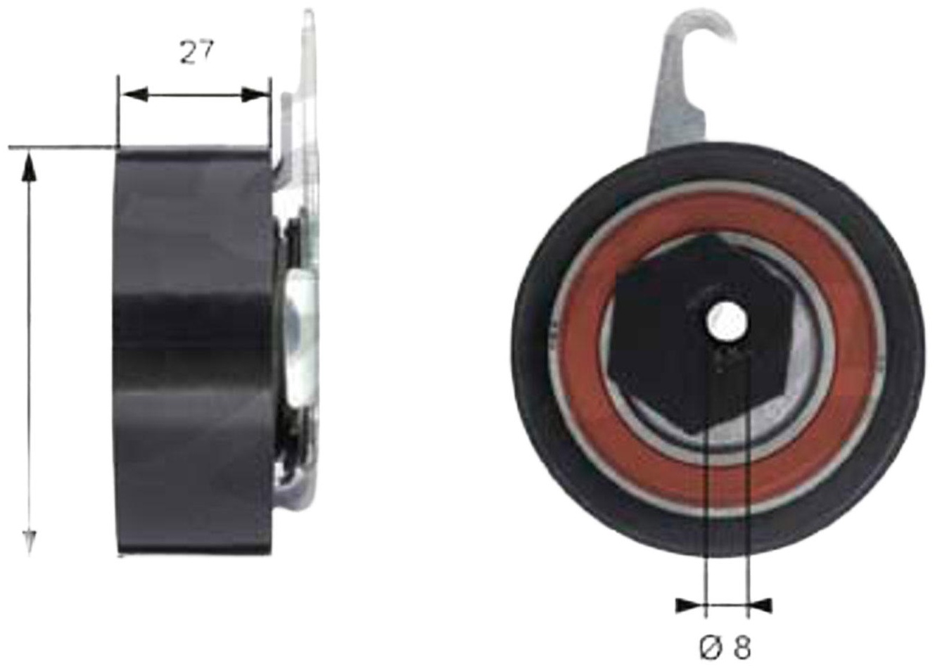 Gates ролик натяжной T43047