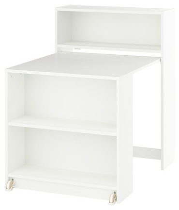 Стеллаж напольный IKEA BILLY foldable table white, 80x32x106 см, белый